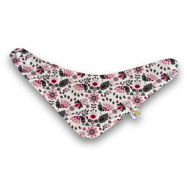 Wende Halstuch Vögel und Blumen